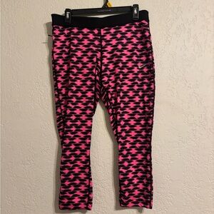 Pink and Black Dri-Fit Nike Leggings